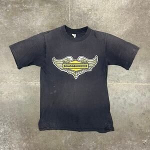 Vintage 1973 Harley Davidson Roach Design T-Shirt Medium